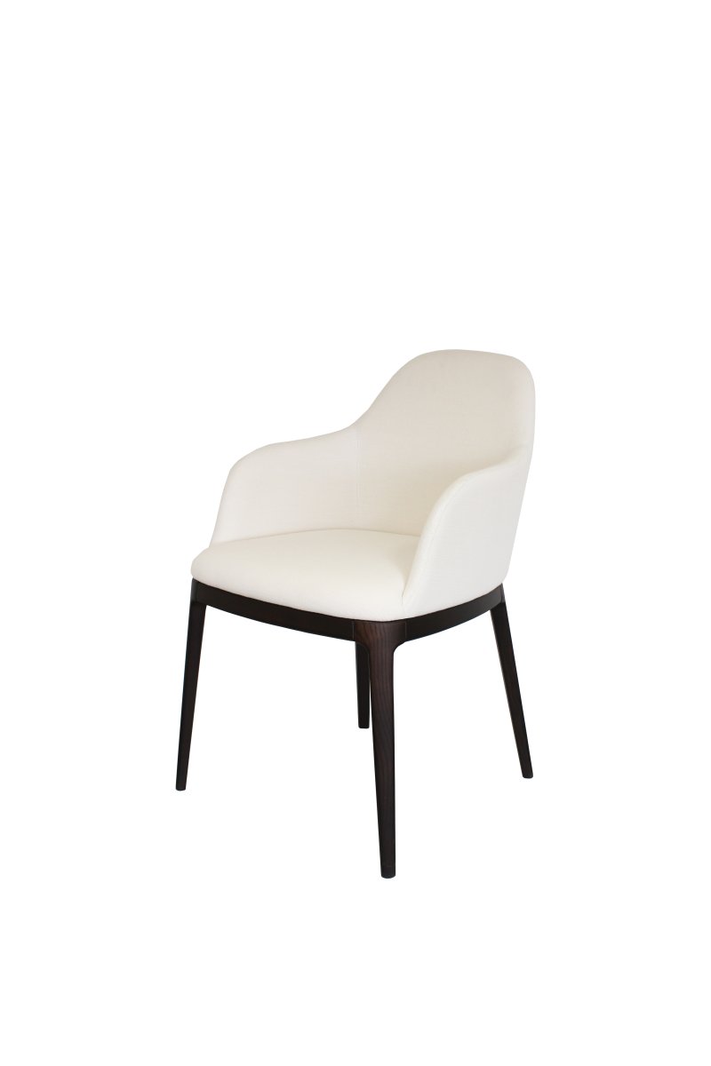 Busetto P009 Modern chair with armrest made in solid beech or ash wood, available in a choice of finishes 1