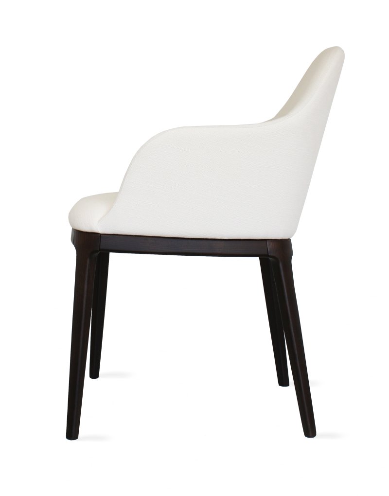 Busetto P009 Modern chair with armrest made in solid beech or ash wood, available in a choice of finishes 3