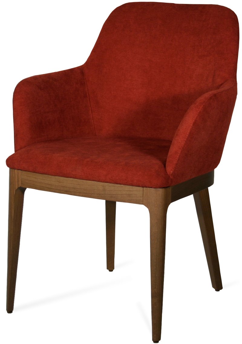 Busetto P010 Modern chair with armrest made in solid beech or ash wood, available in a choice of finishes 1