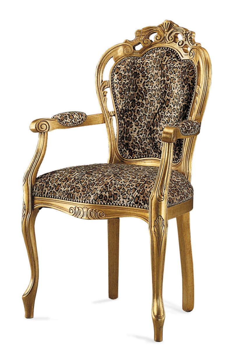 Busetto S663A Classical chair  with armrest in solid beech wood, available in a choice of finishes 1