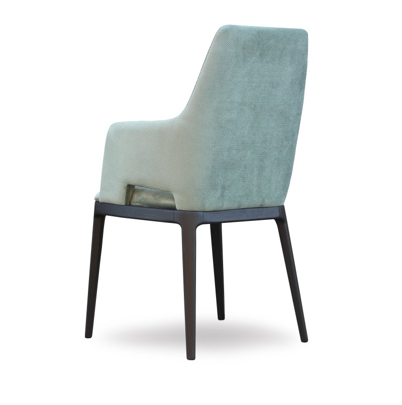 Busetto S035A Modern armchair with solid beech or ash wood legs 3