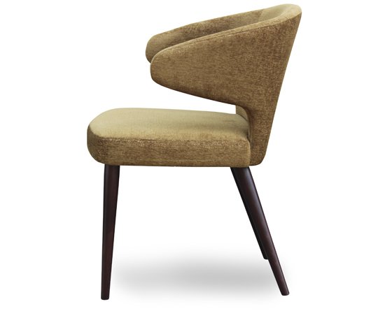 Busetto S023 Modern armchair with solid beech or ash wood legs 2