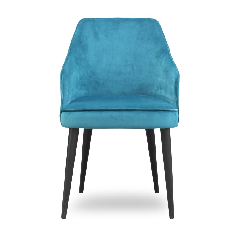 Busetto S025A Modern armchair with solid beech or ash wood legs 1