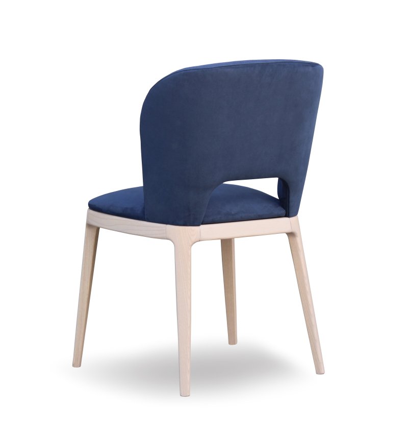 Busetto S035QF Modern chair with solid beech or ash wood legs 3