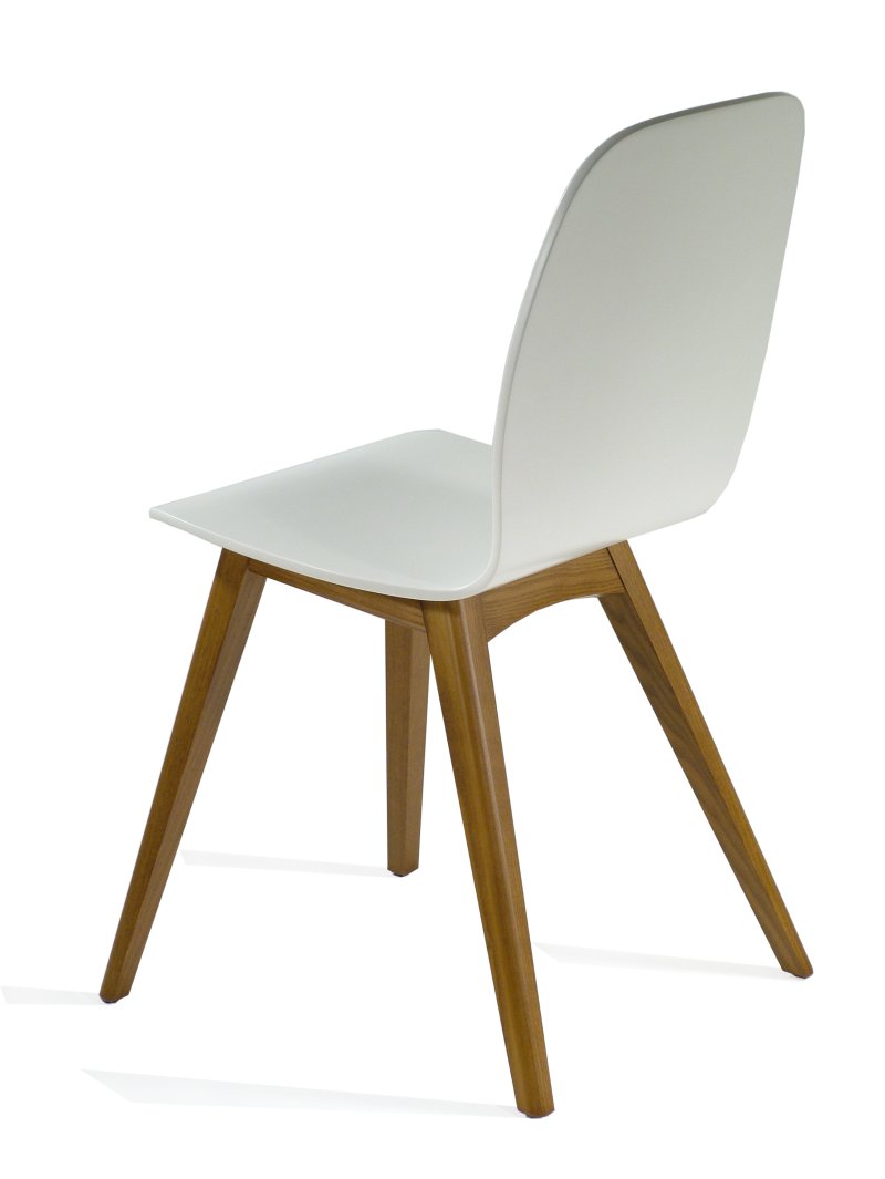 Busetto S057L Modern ash or beech wood chair, available in a choice of finishes 2
