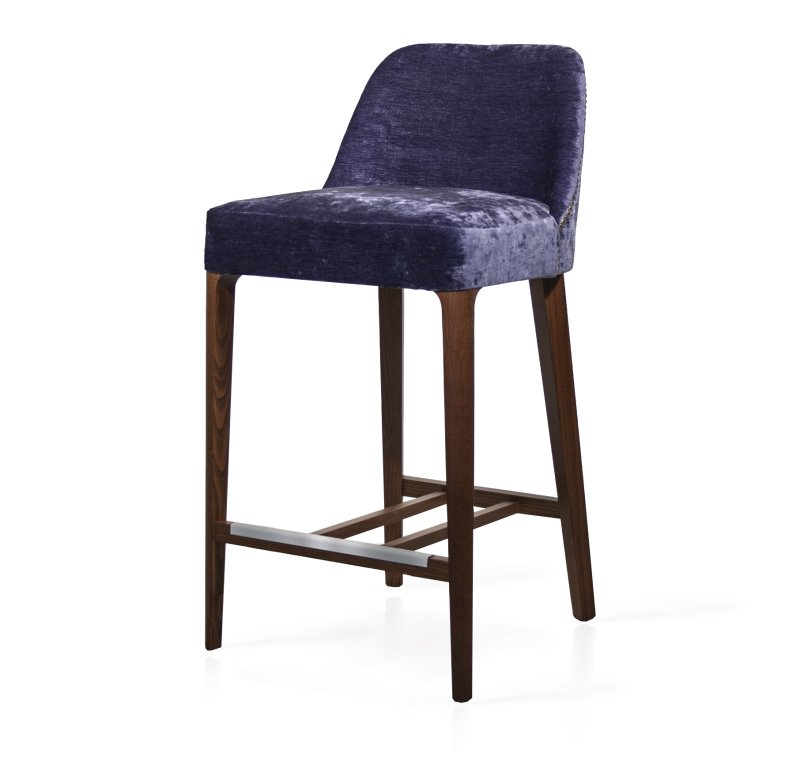 Busetto P026S Modern solid beech wood barstool, available in a choice of finishes 1