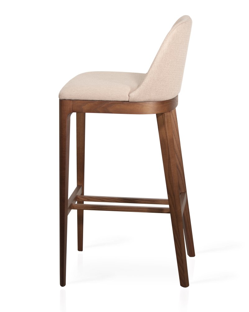 Busetto S030S Modern barstool with solid beech or ash wood legs 3