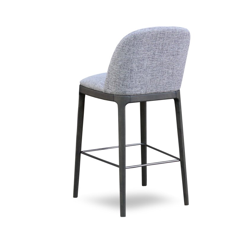 Busetto S035SB Modern barstool with solid beech or ash wood legs 2