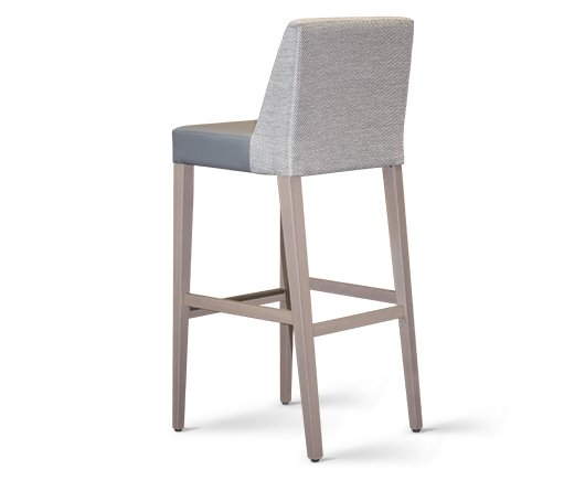 Busetto S054S Modern barstool with solid beech or ash wood legs 3