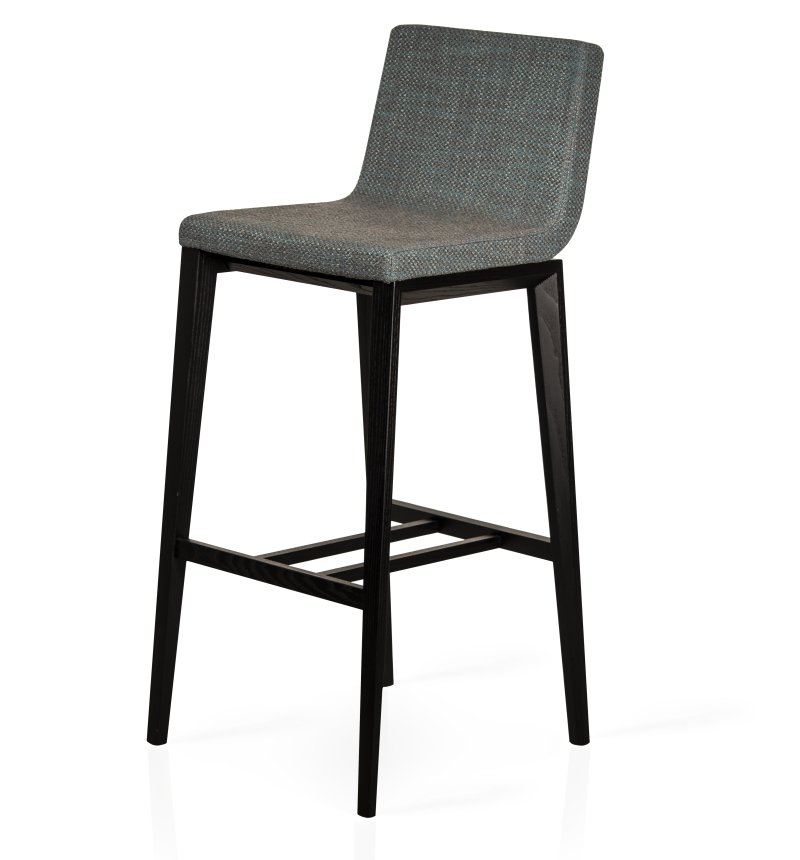 Busetto S066SH Contemporary barstool in solid ash wood, available in a choice of finishes 1