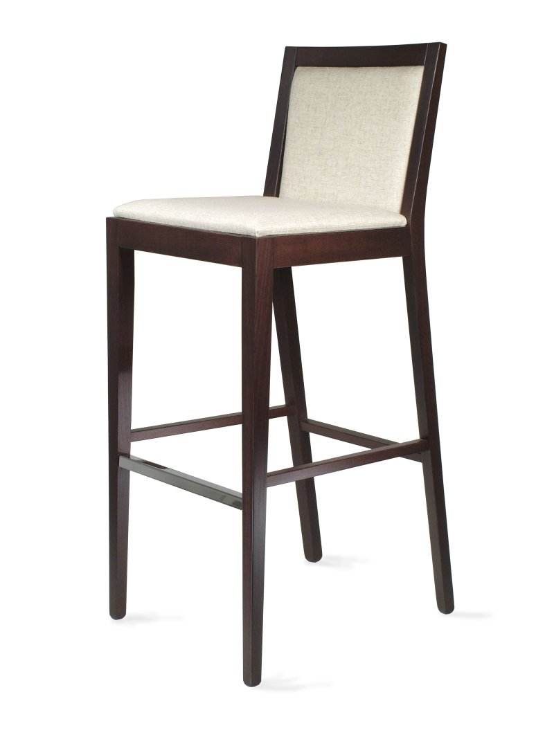 Busetto S103S Modern barstool made in solid beech or ash wood, available in a choice of finishes 1