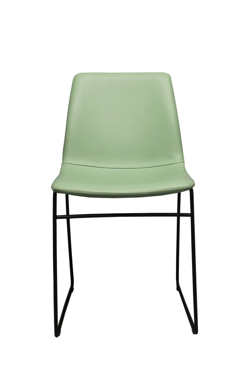 Busetto S450 Modern chair with sled metal base black colour 1