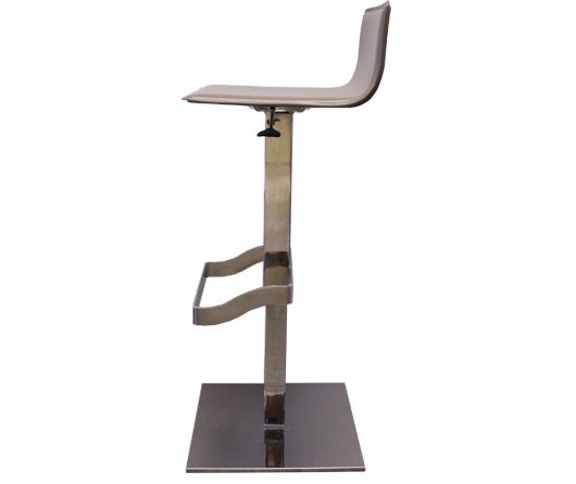 Busetto S471SQ Modern barstool with chromed swivel metal base 2