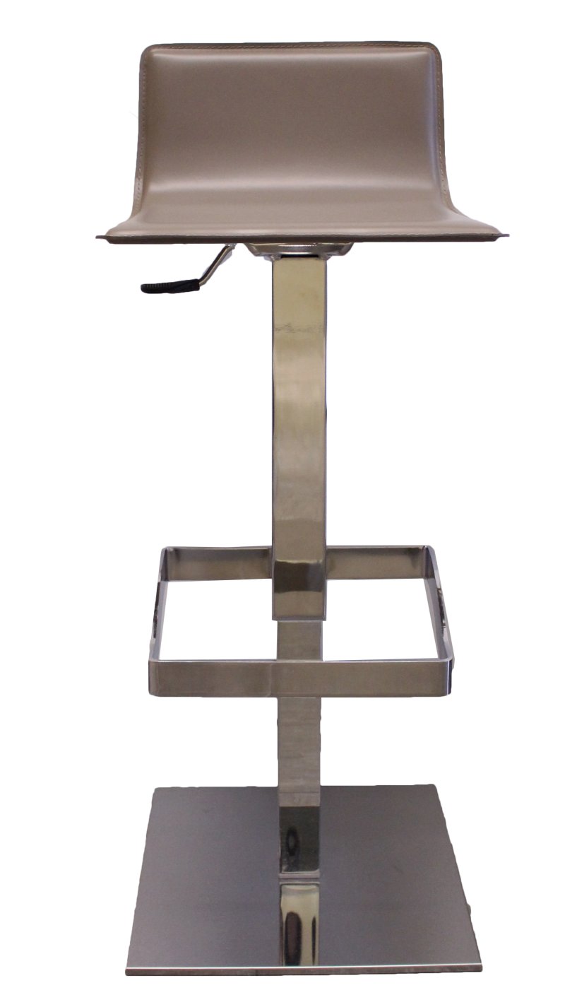 Busetto S471SQ Modern barstool with chromed swivel metal base 3
