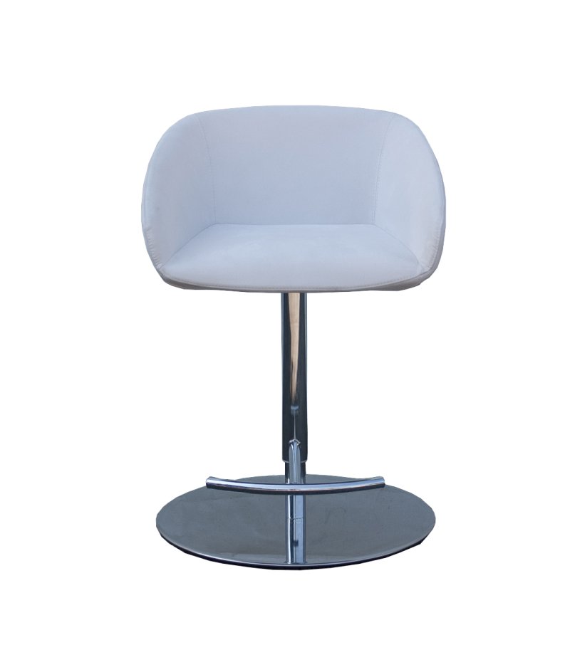 Busetto S481S Modern barsool with swivel metal base available chromed or black colour 2