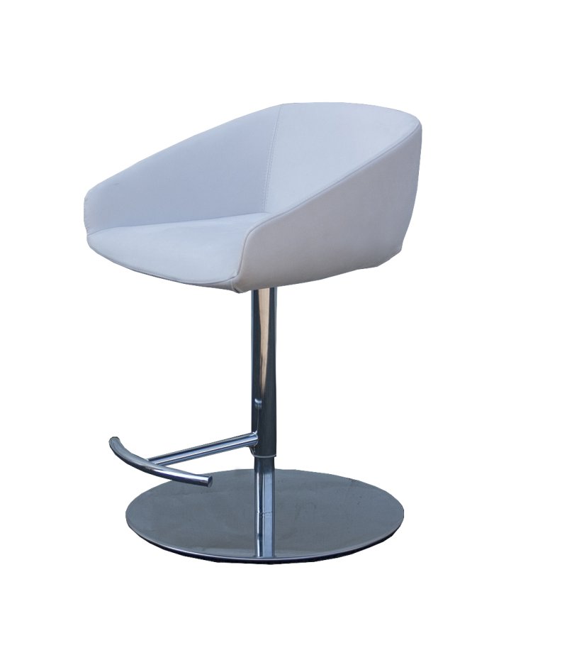 Busetto S481S Modern barsool with swivel metal base available chromed or black colour 1